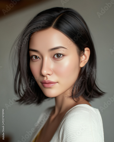 A stunning, hyper-realistic...
