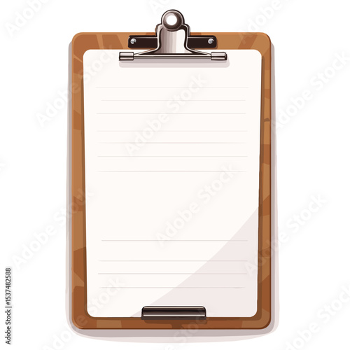 Professional Vector Illustration of Human Hands Holding Clipboard for Business Purposes