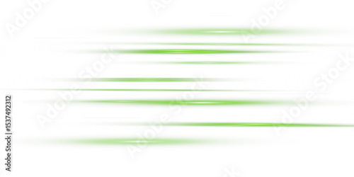 Glowing horizontal green light line with radiant shine and beam effect. Futuristic flare, and neon glow. digital highlights.PNG 