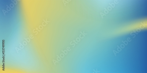 Abstract blurred gradient mesh background in blue and yellow colors of national flag of Ukraine.