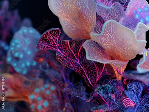 Futuristic botanical arrang...