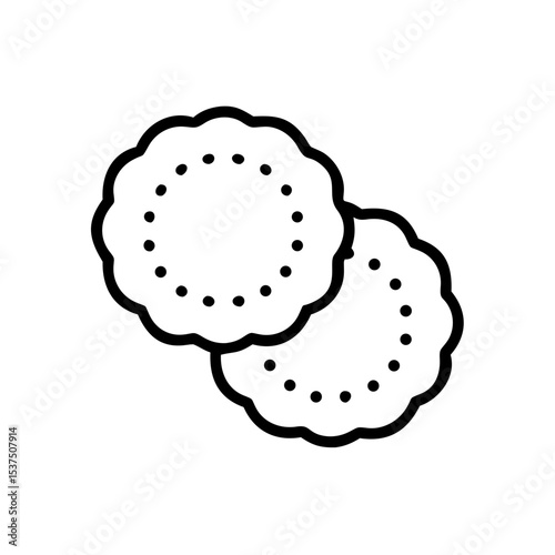 Cotton pads in minimalist style with transparent background  
