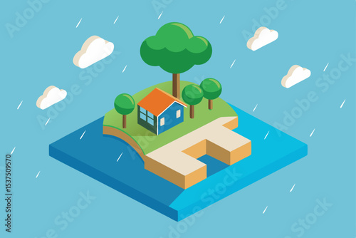 Charming Island Home Rain, Trees, and Tranquil Escape