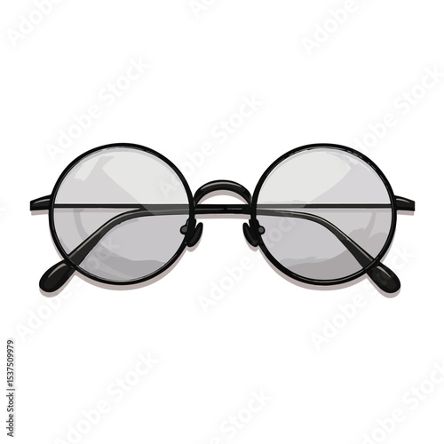 Professional Vector Illustration of Isolated Lens Glasses for Various Purposes