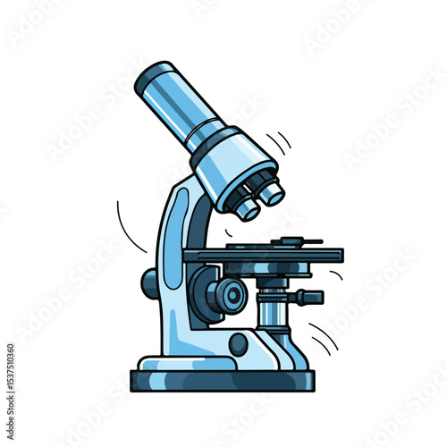 Professional Microscope Science Icon Image Vector Illustration for Educational Purposes