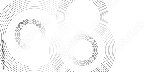 Abstract white background with blue circle rings. Spiral sound wave rhythm line and blind dynamic abstract background, Vector illustration design for presentation, banner, cover, poster, texture.