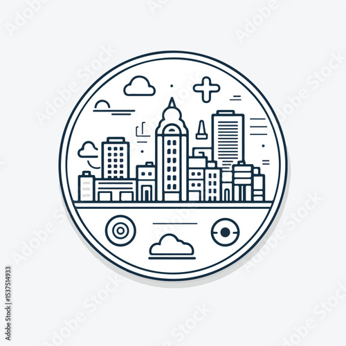 Professional Commercial Tag Line Style Icon Vector Illustration for Marketing Campaigns