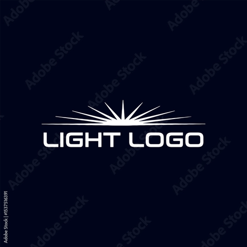 led lights logo design vector