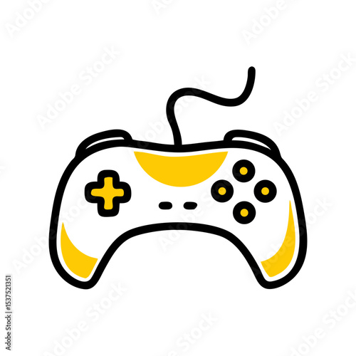 Hand Draw game controller icon for Web and Graphic design