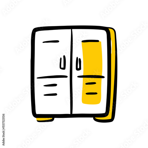 Locker or wardrobe icon on transparent background for web and graphic design for Web and Graphic design