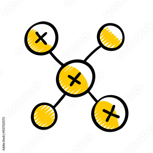 Network with cross on transparent background for web and graphic design for Web and Graphic design