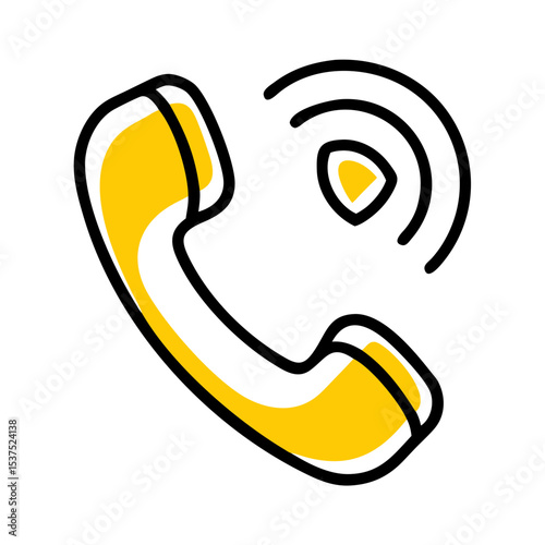 Phone call on transparent background for web and graphic design for Web and Graphic design