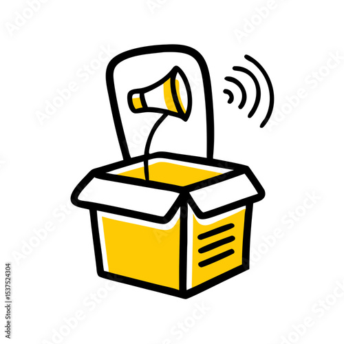 Podcast speaker box icon on transparent background for web and graphic design for Web and Graphic design