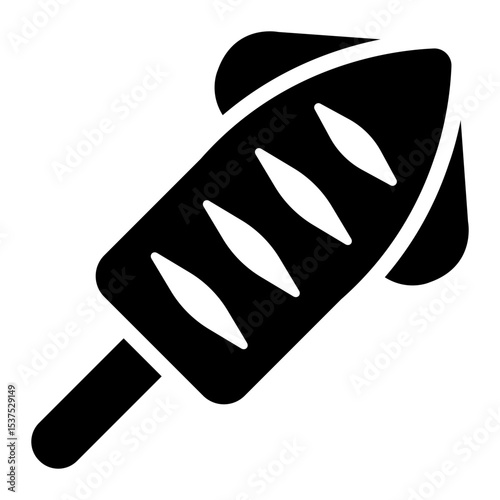 squid glyph icon for seafood product or culinary use