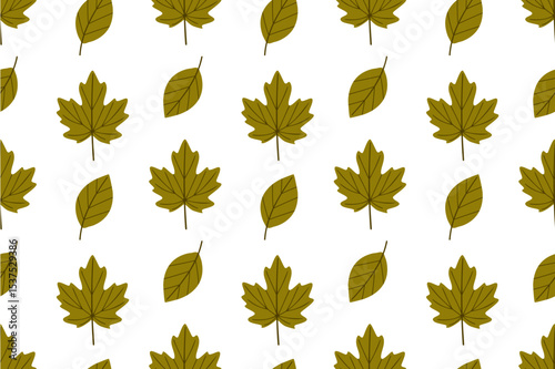 Mini autumn leaves seamless pattern with colorful small foliage. Great for wrapping paper, packaging and seasonal backgrounds
