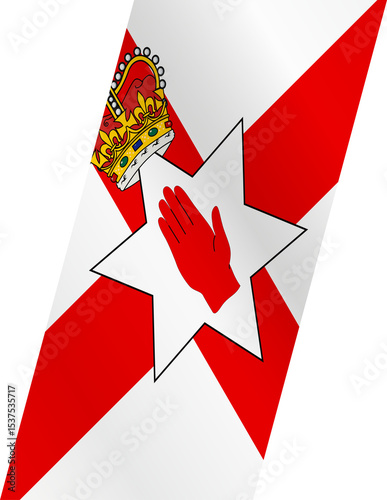 Stylized flag of Northern Ireland