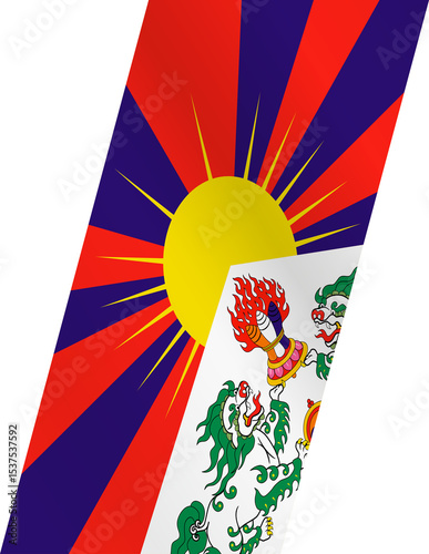 Stylized flag of Tibet