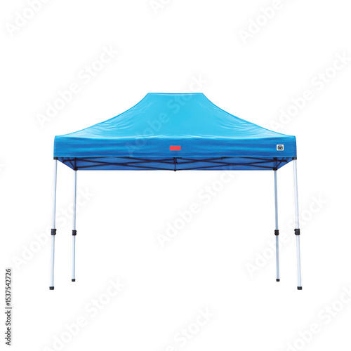 Blue pop up canopy tent with adjustable legs, ideal for outdoor events and providing shade. tent features sturdy frame and weather resistant fabric, perfect for various occasions