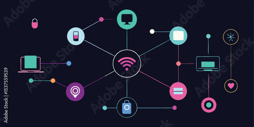 Network connectivity wireless technology internet of things iot devices