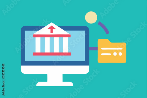 Online banking data transfer secure computer file upload