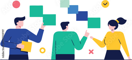 Team collaboration creative problem solving strategy planning