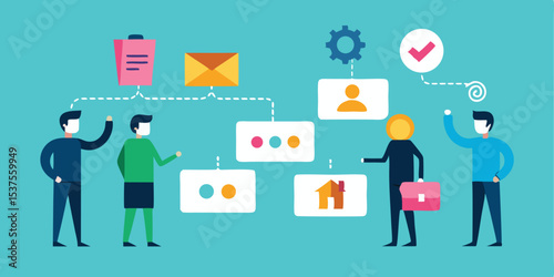 Team collaboration workflow process business strategy planning