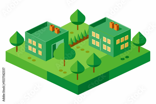 Eco-Friendly Apartment Complex Sustainable Green Living Design