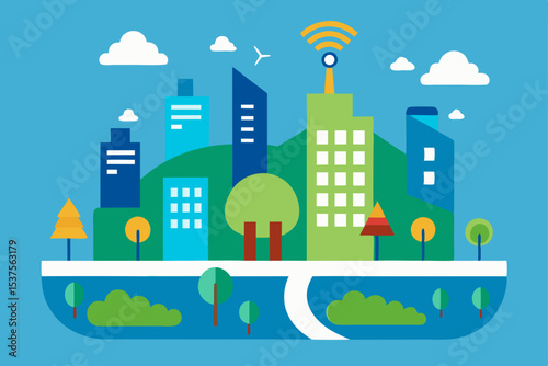 Smart Cityscape Sustainable Urban Design and Technology Integration