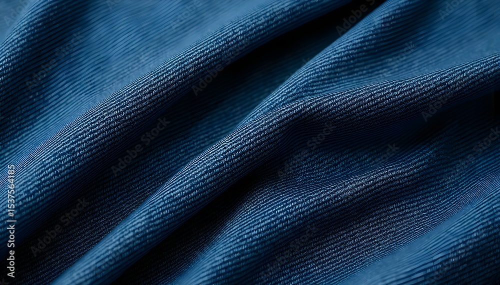 Naklejka premium What will they sew? Denim fabric in close-up with a clear texture and classic ratio of cotton threads