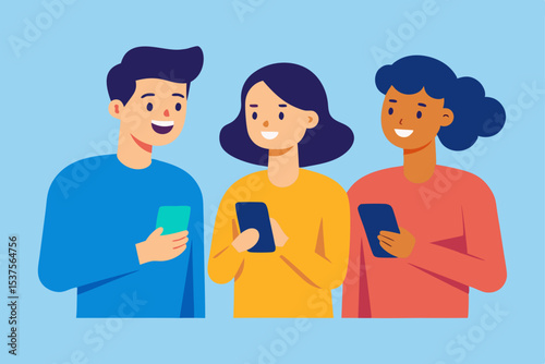 Connecting Through Technology Diverse Friends Using Smartphones