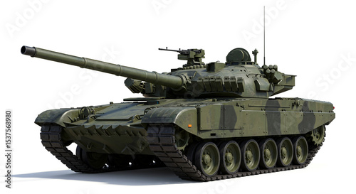 Armored Might A Powerful Main Battle Tank Displaying Military Strength Combat Technology War Machine