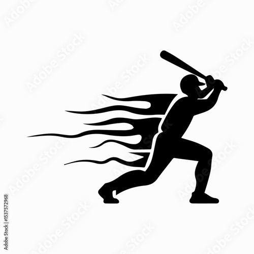 baseball player silhouette