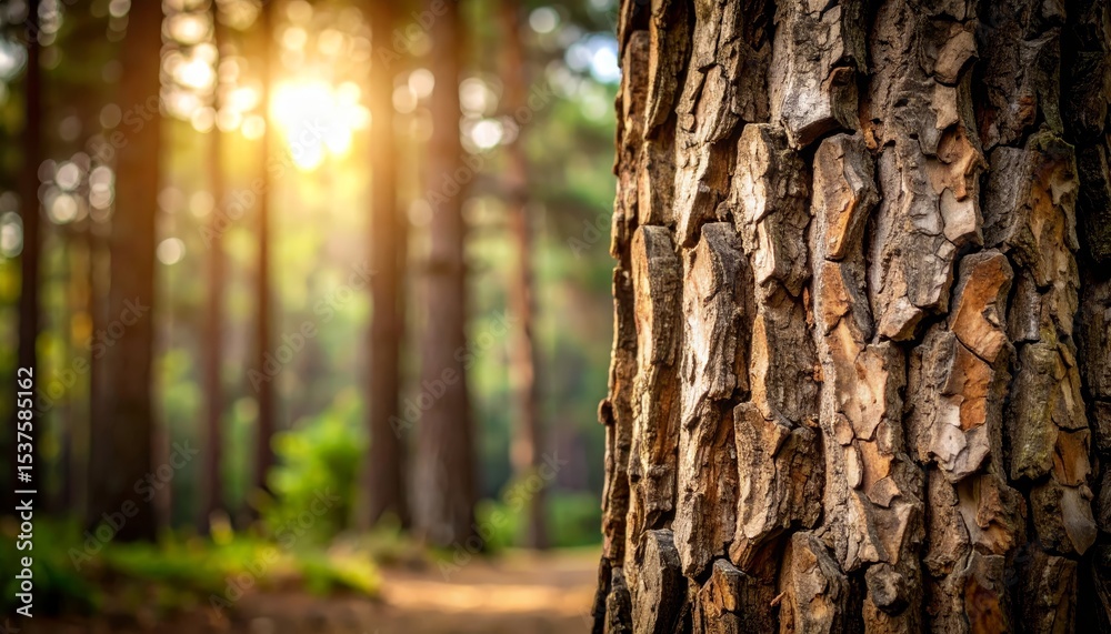 Fototapeta premium Intricate tree bark texture and patterns, a closeup view of nature's design closeup
