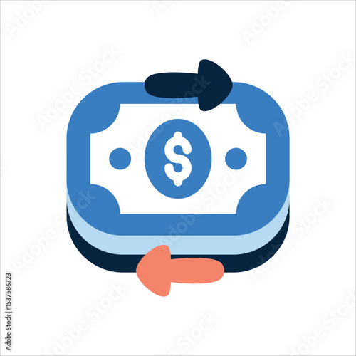 Money Flow icon vector