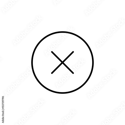 close, cancel, decline button icon