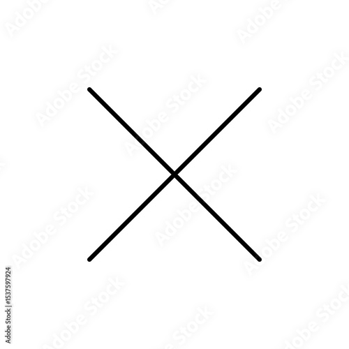 close, cancel, decline button icon