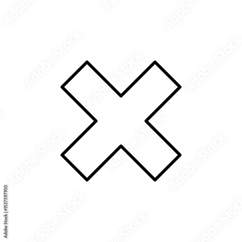 close, cancel, decline button icon
