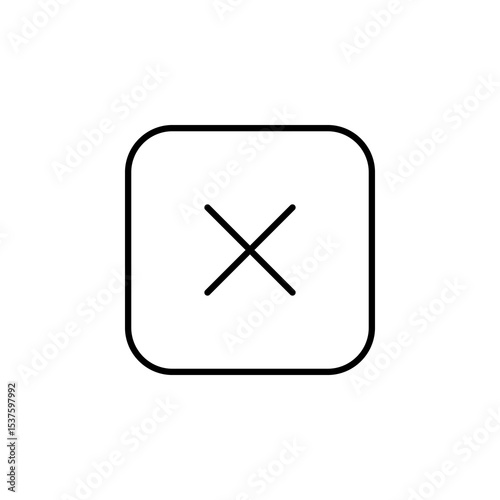 close, cancel, decline button icon