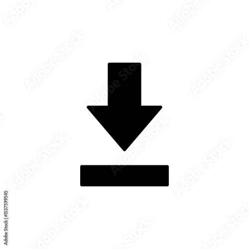 internet download button icon vector