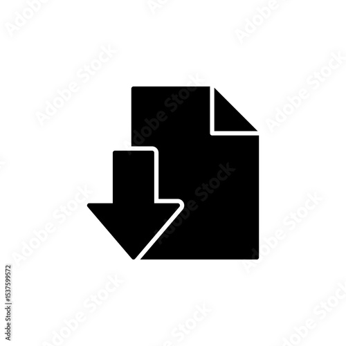 internet download button icon vector