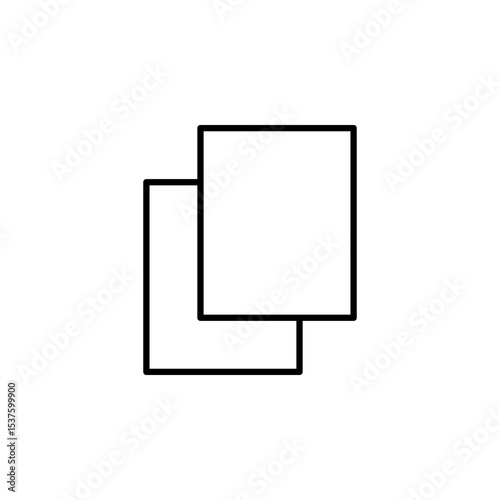 copy, duplicate button icon vector