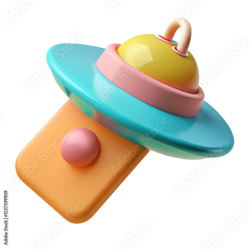 3d render colorful abstract 3d object pastel design