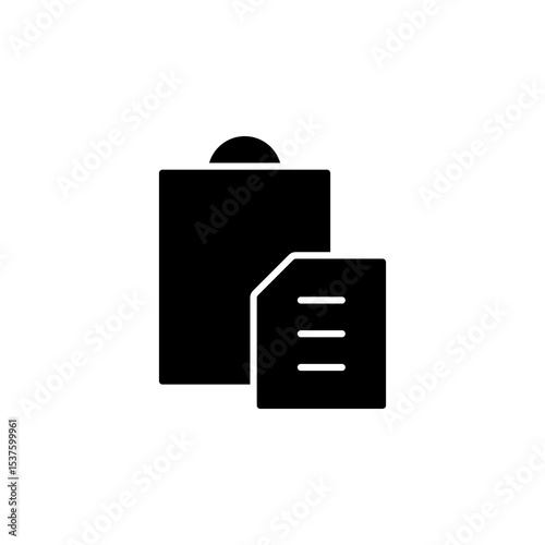 paste, duplicate button icon vector