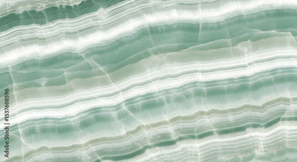 Fototapeta premium Dark Green Marble Texture with White Veins for Luxurious and Modern Surfaces