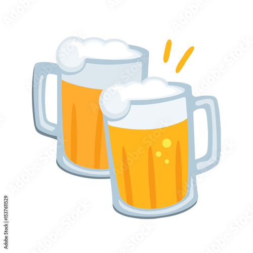 Clinking Beer Mugs
