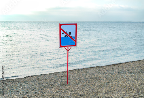 Beaches that are closed and swimming prohibited due to high waves.