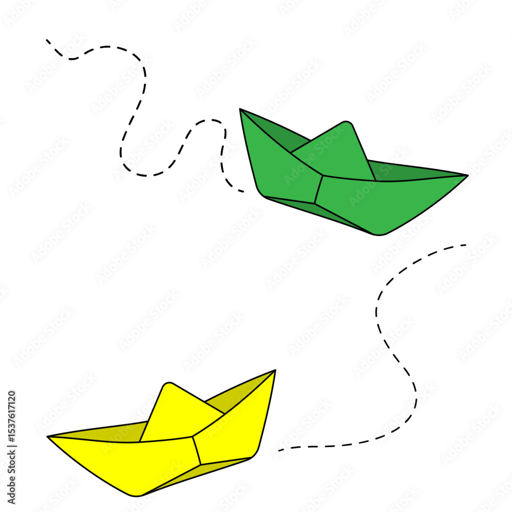 Paper Boats Floating Path | Barquitos de Papel Flotando | Barquinhos de Papel Flutuando