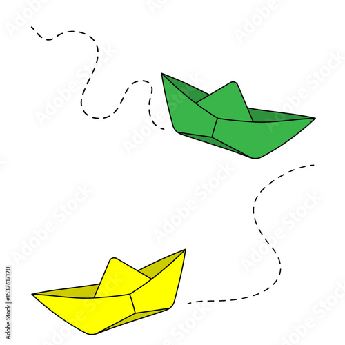 Paper Boats Floating Path | Barquitos de Papel Flotando | Barquinhos de Papel Flutuando