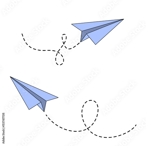 Paper Airplanes Flight Path | Aviones de Papel Volando | Aviões de Papel em Voo