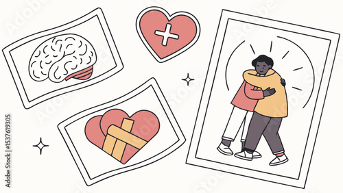 Healing Hearts and Minds A Visual Representation of Emotional and Mental Well-being